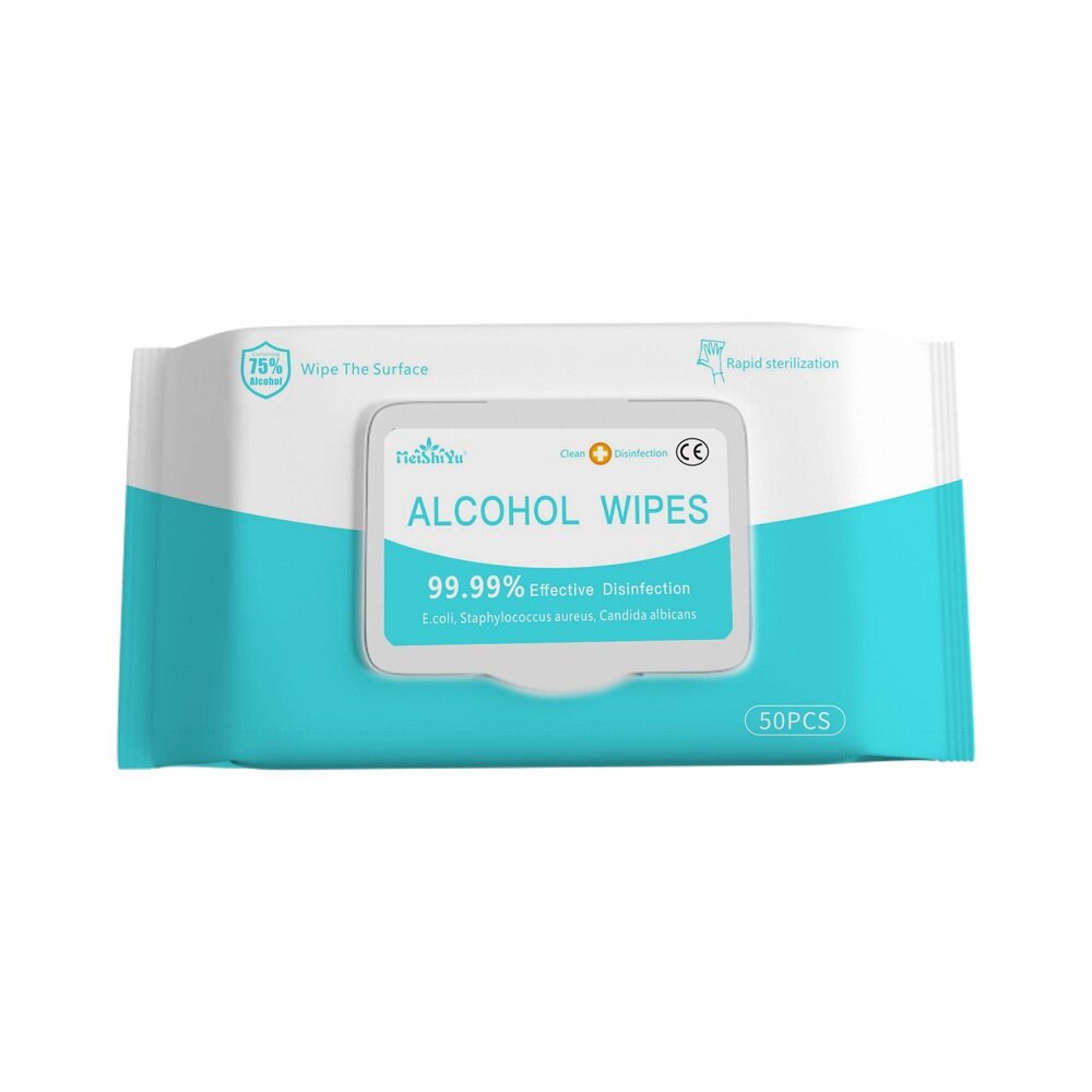 Household 99.9% Sterilization Alcohol Wipes Clean Protective