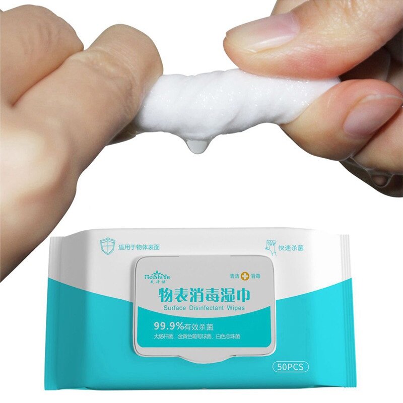 Household 99.9% Sterilization Alcohol Wipes Clean Protective