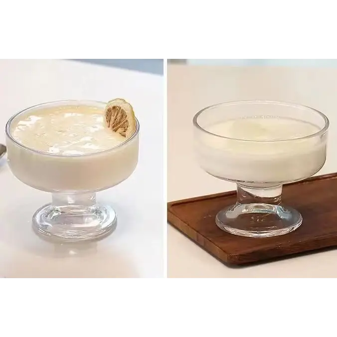 Ice Cream Glass Dessert Cup Fruit Bowl