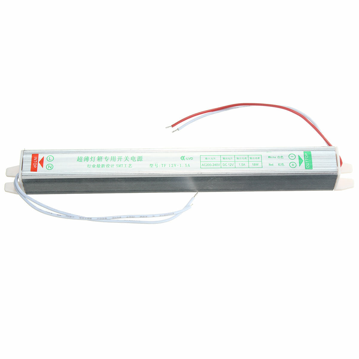Ip20 Ac200v-264v To Dc12v 18w Switching Power Supply Driver