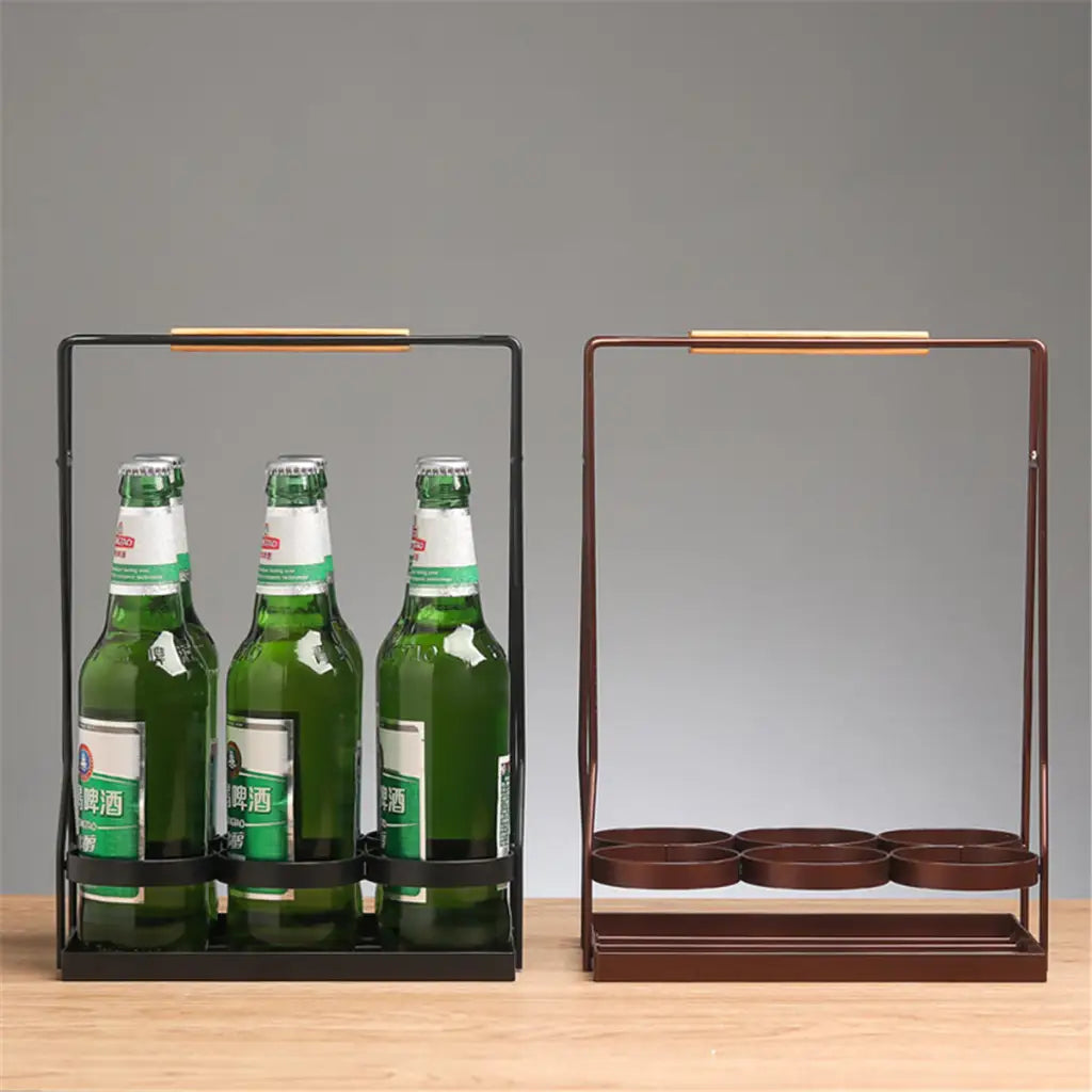 Iron Bottle Holder Rack Kitchen Storage
