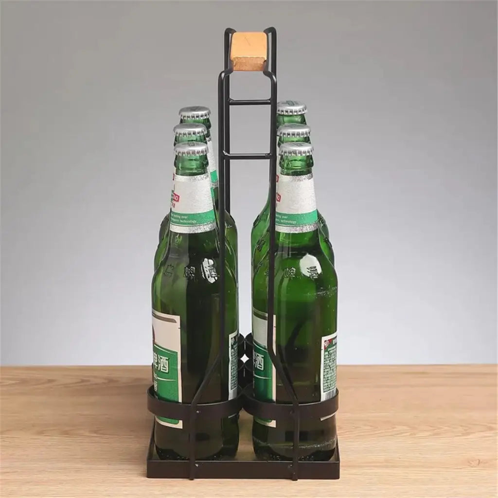 Iron Bottle Holder Rack Kitchen Storage