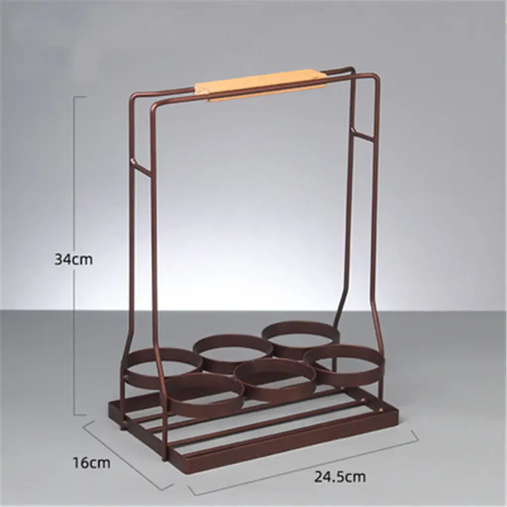 Iron Bottle Holder Rack Kitchen Storage