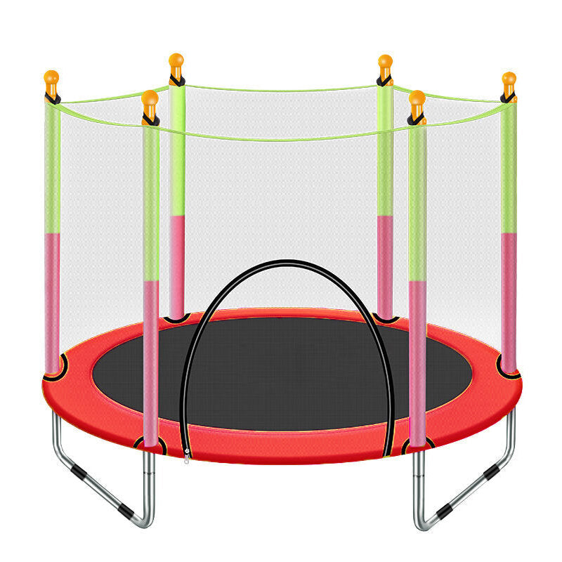 Kids Trampoline With Enclosure Safety Net Jumping Mat Spring