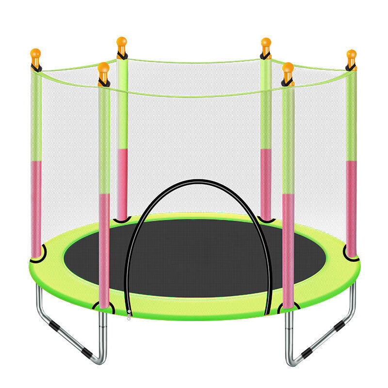 Kids Trampoline With Enclosure Safety Net Jumping Mat Spring
