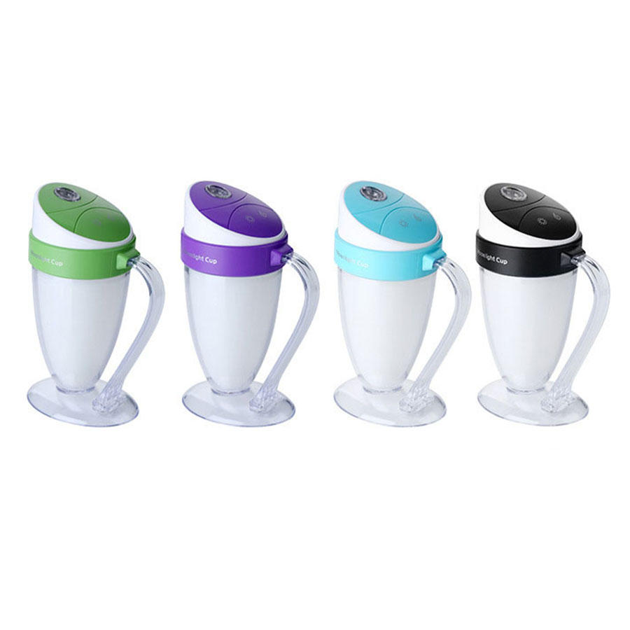 Luminous Cup Humidifier Drop Ultrasonic Cool Mist Travel