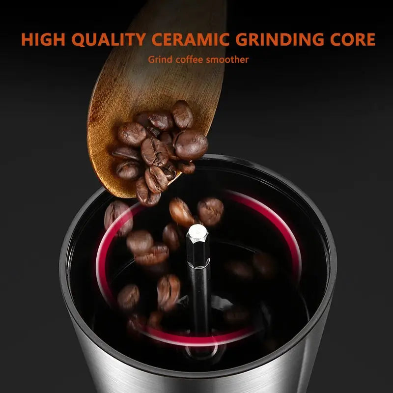 Manual Coffee Grinder Ceramic Burr Mill