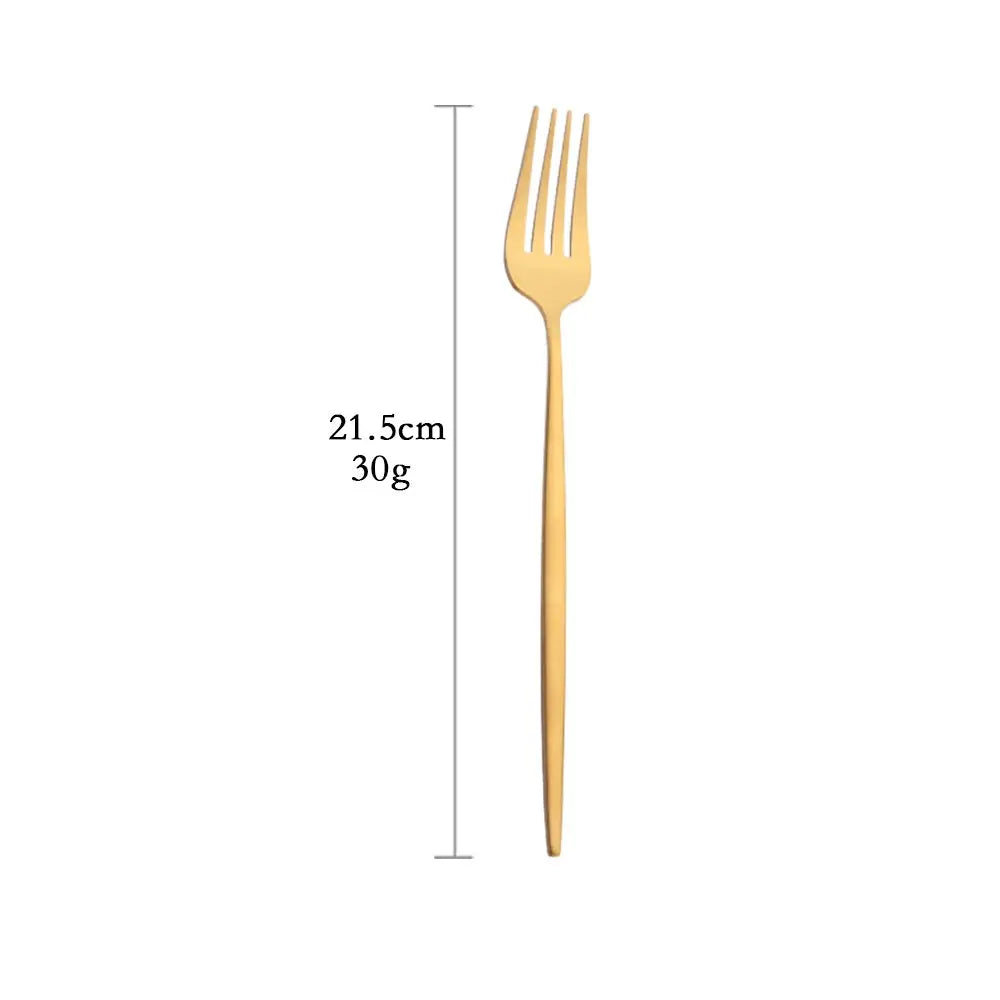 Matte Gold Cutlery Set Dinnerware Flatware