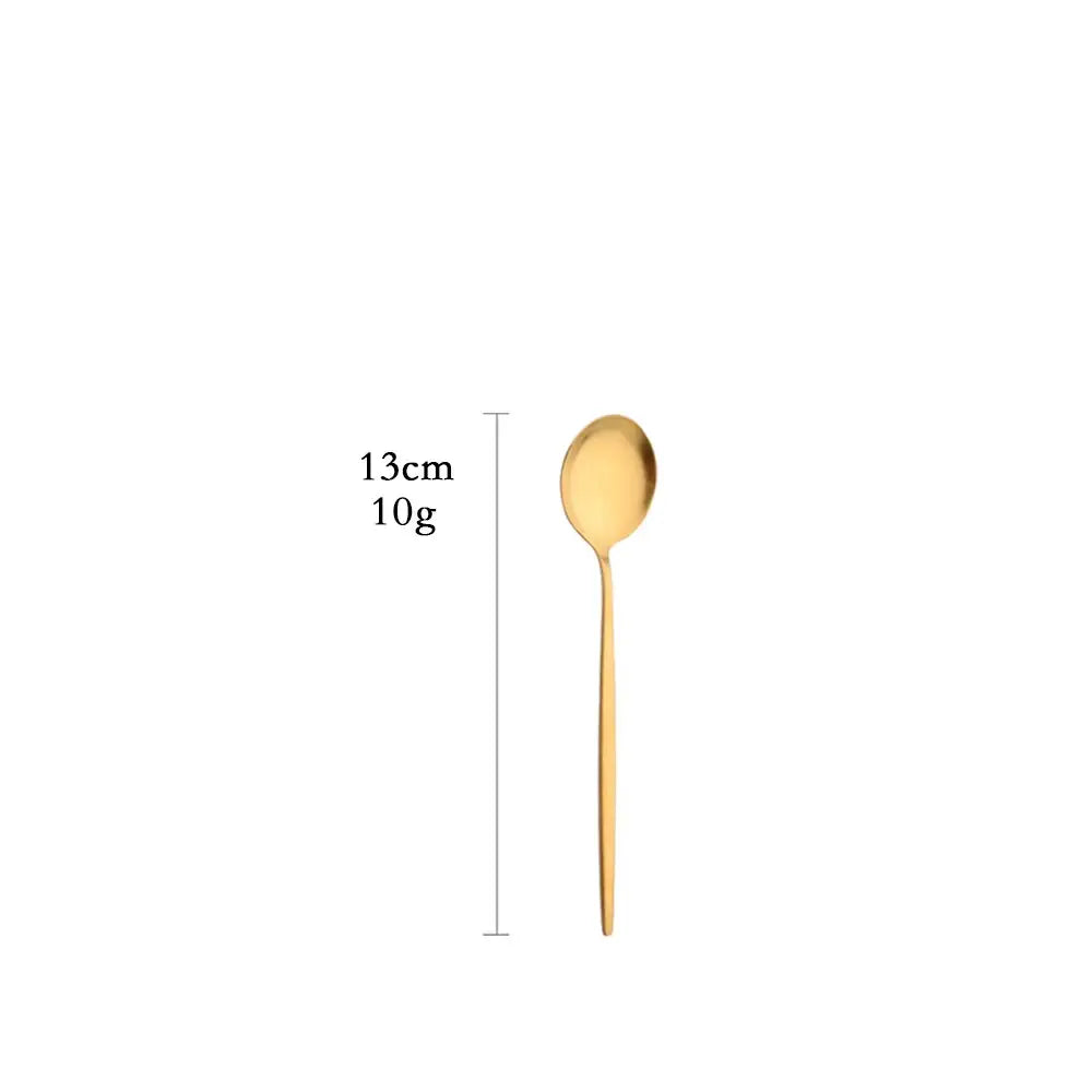 Matte Gold Cutlery Set Dinnerware Flatware