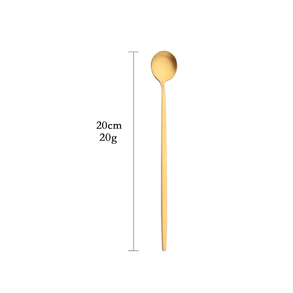 Matte Gold Cutlery Set Dinnerware Flatware