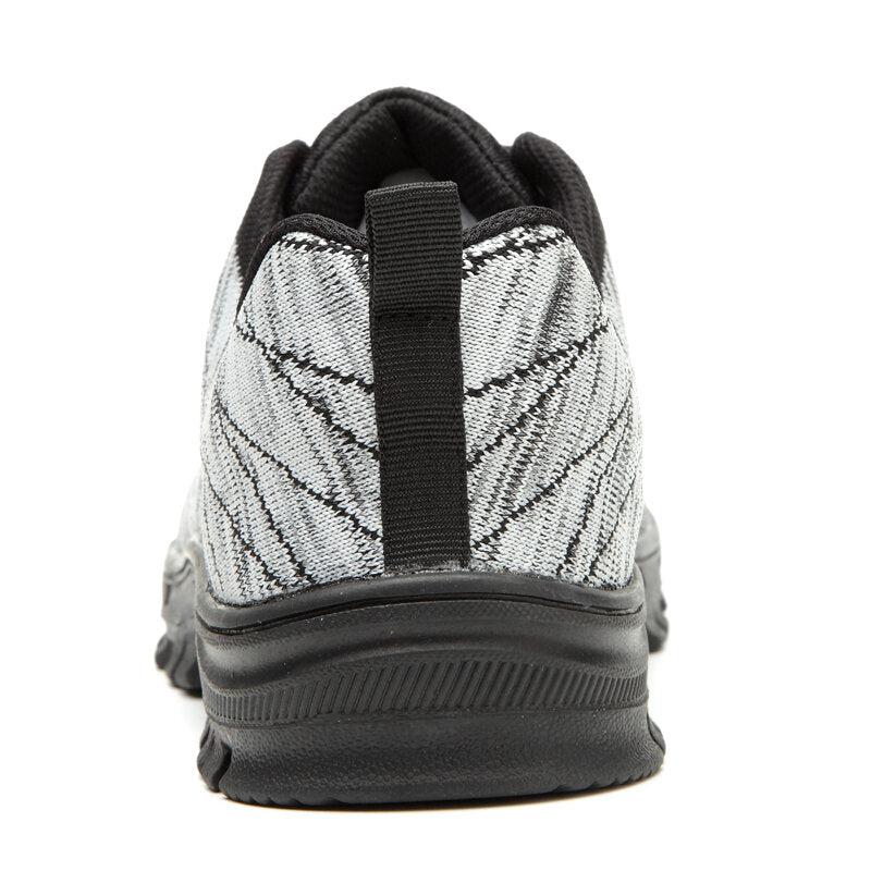 Men Knitted Fabric Steel Toe Anti Smashing Work Safety