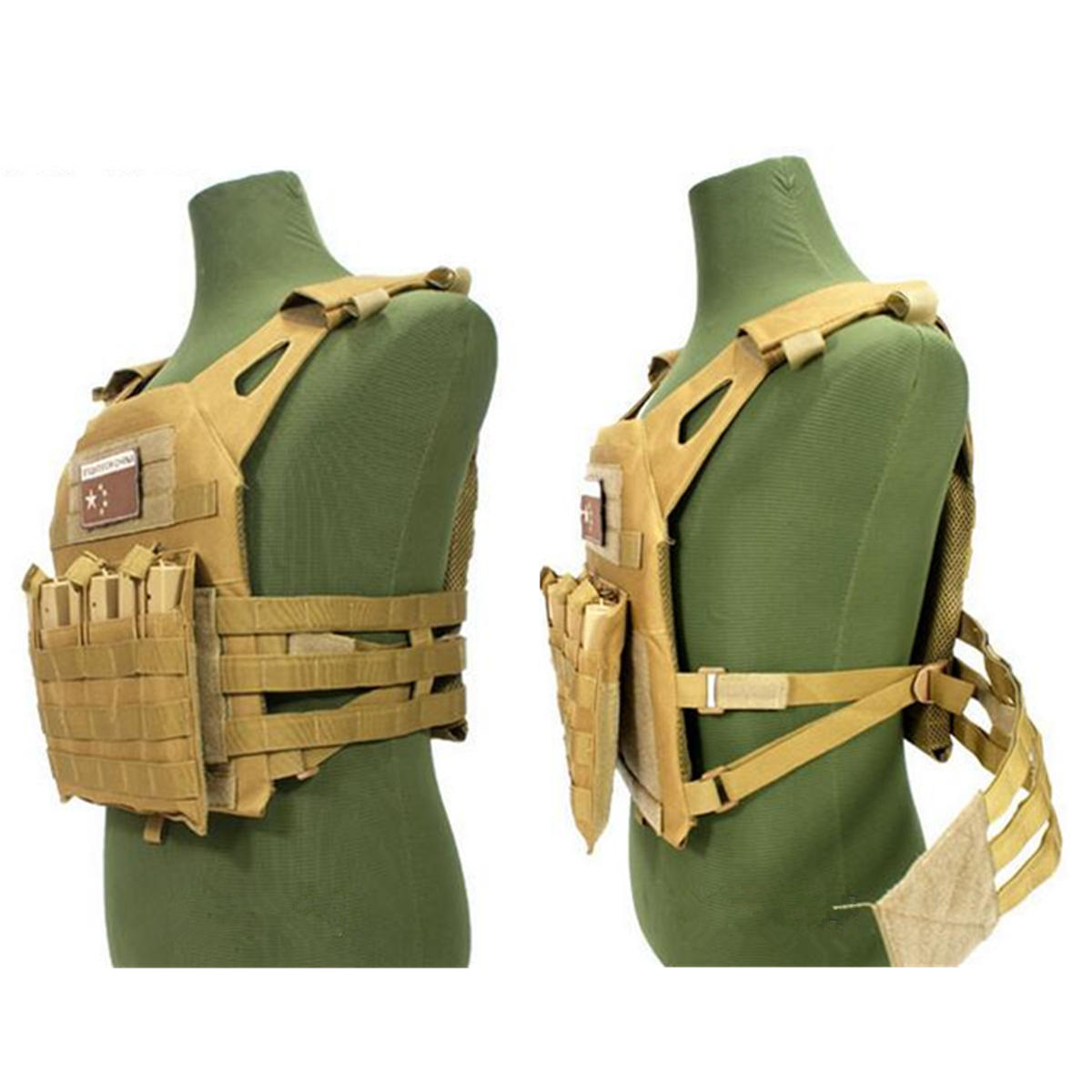 Men Tactical Military Armor Army Combat Vest Molle Plate