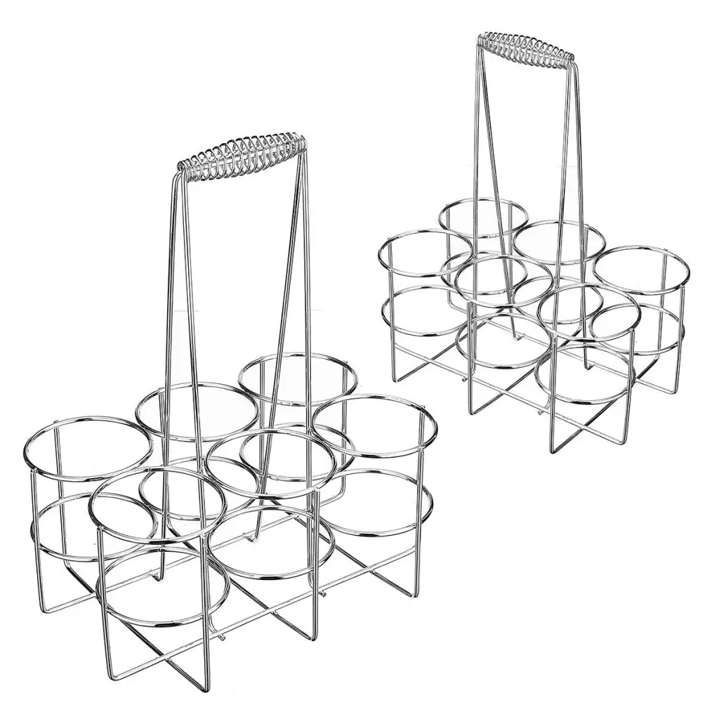 Metal Wine Storage Rack - 6 Bottles Holder For