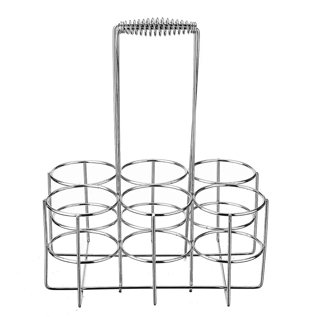 Metal Wine Storage Rack - 6 Bottles Holder For