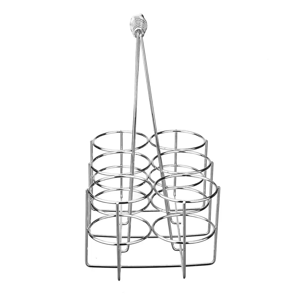 Metal Wine Storage Rack - 6 Bottles Holder For