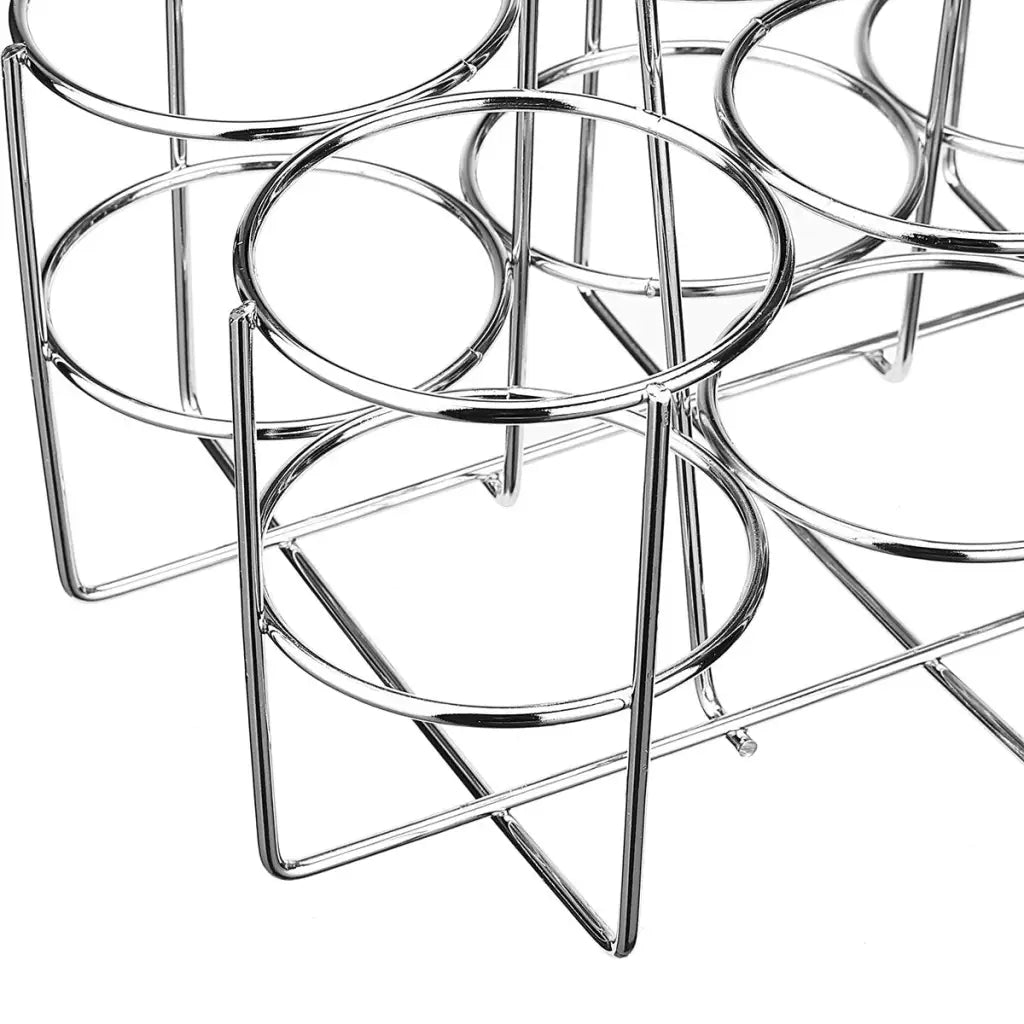 Metal Wine Storage Rack - 6 Bottles Holder For
