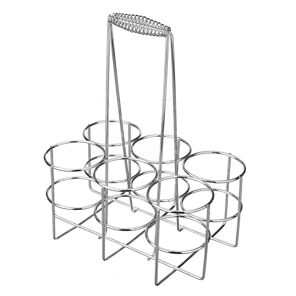 Metal Wine Storage Rack - 6 Bottles Holder For