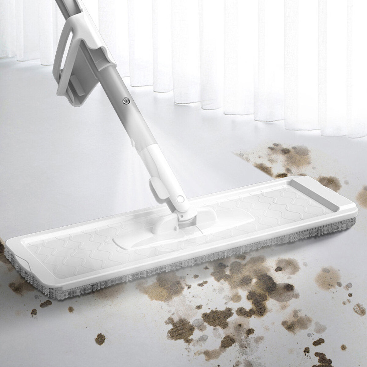 Microfiber Spray Mop Floor Cleaning Washable Pads Flat Head