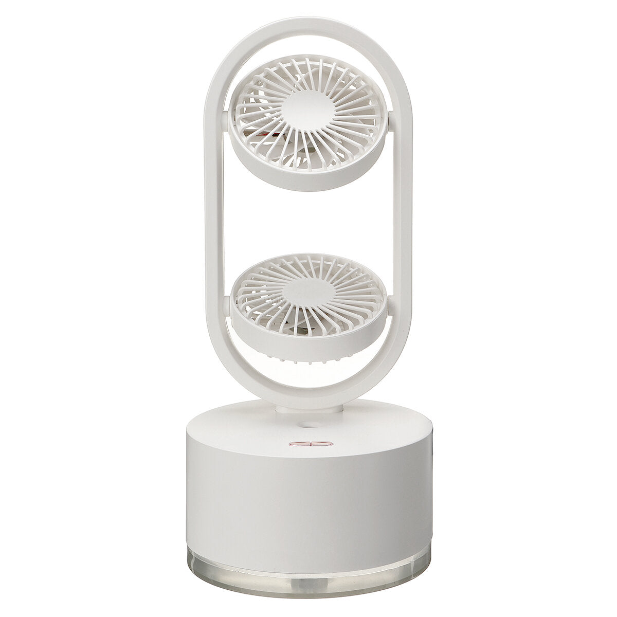 Mini Dual Head Fan 3 Speeds Usb Rechargeable Air Condition