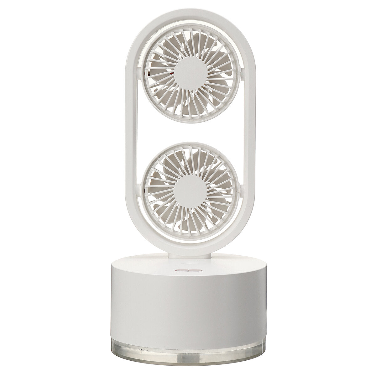 Mini Dual Head Fan 3 Speeds Usb Rechargeable Air Condition