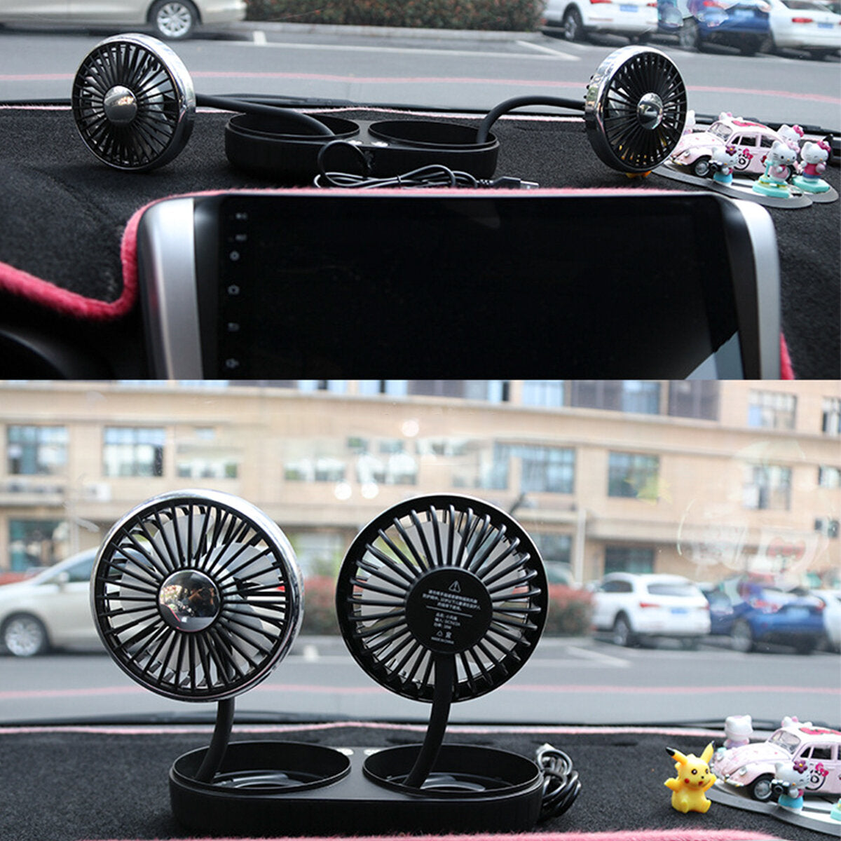 Mini Electric Cooling Fan 3 Speed 5 Blade 360 Rotatable Usb