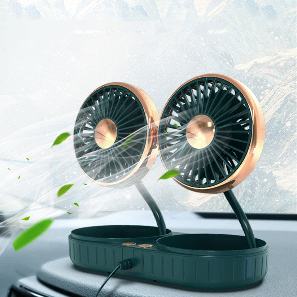 Mini Electric Cooling Fan 3 Speed 5 Blade 360 Rotatable Usb