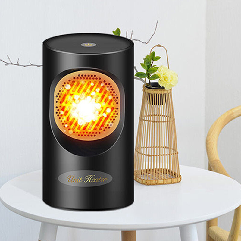 Mini Space Heater Fast Heating Fan All Seasons Warmer Button