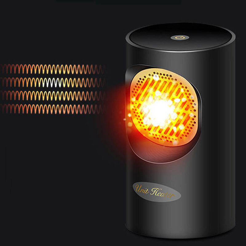 Mini Space Heater Fast Heating Fan All Seasons Warmer Button