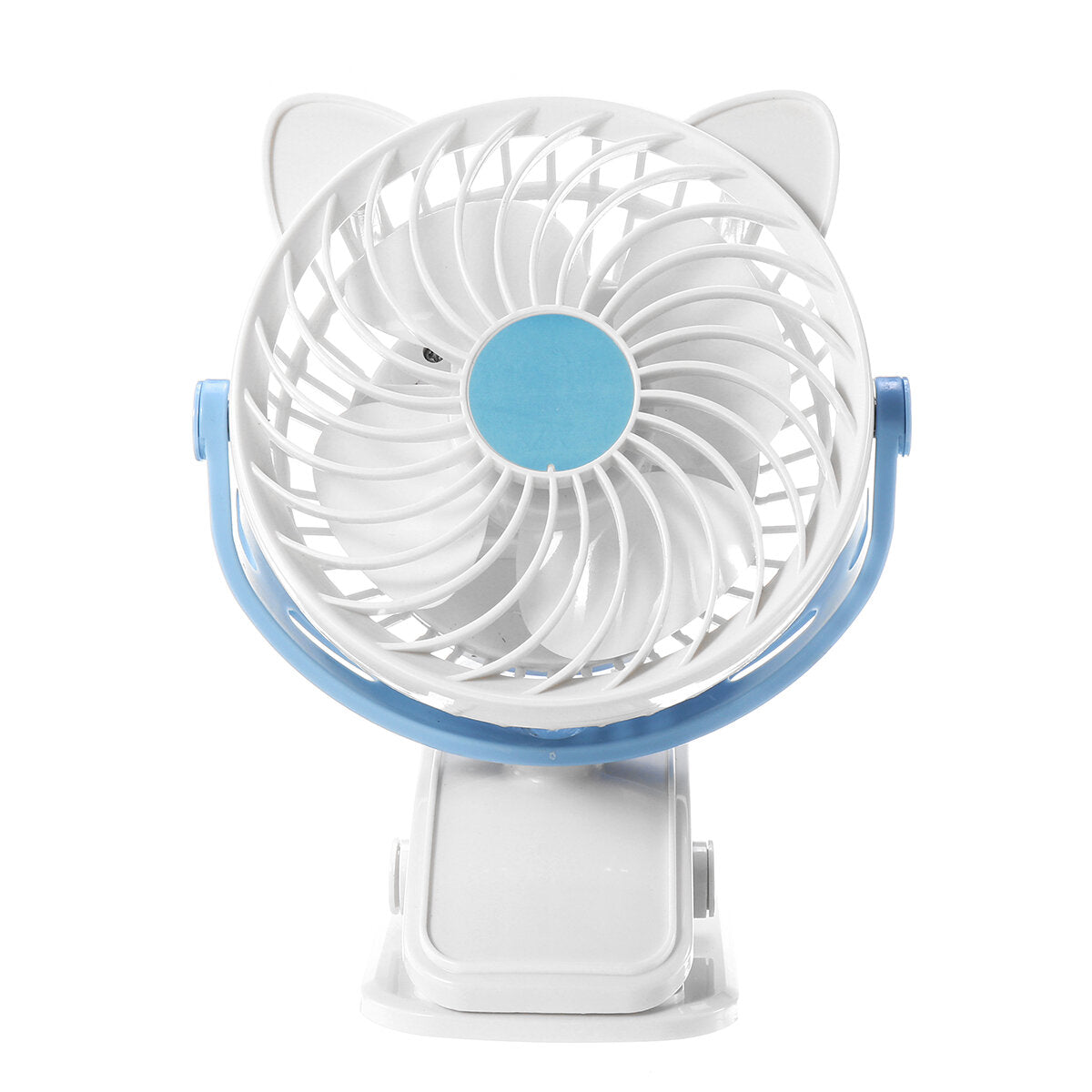Mini Usb Clip-on Fan 360 Rotation 3 Speeds Rechargeable