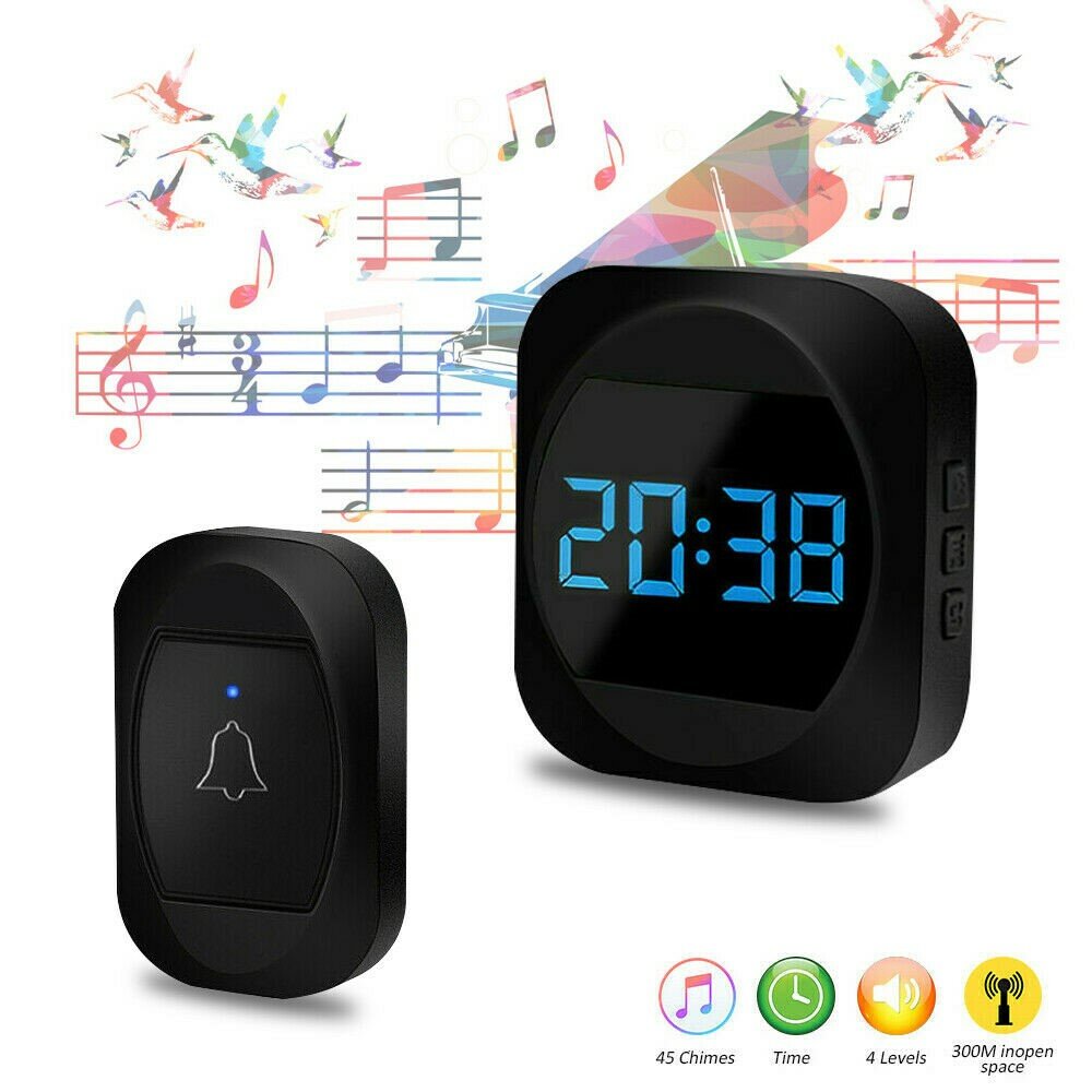 Ml 195 Wireless Doorbell Smart Household Doorbell With Time