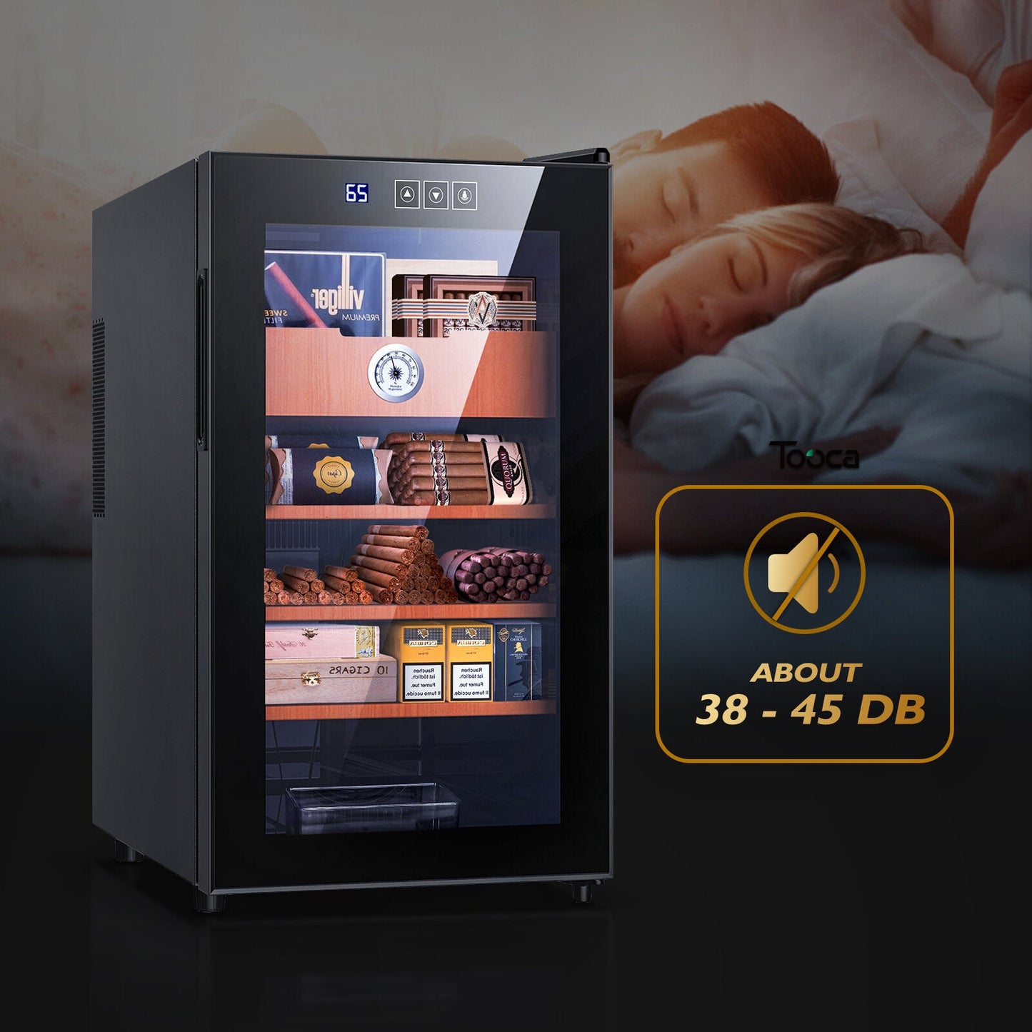 Needone No-48b 48l Cooler Humidor Electronic (300 Capacity)