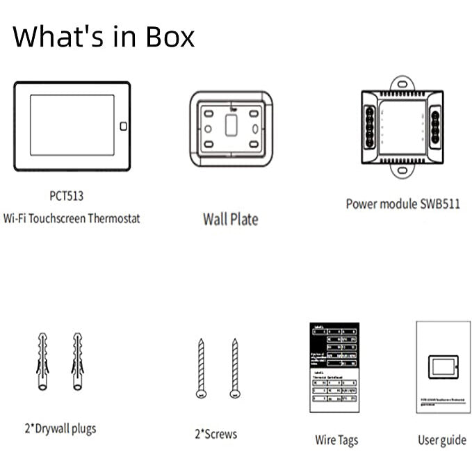 Owon Pct513-ty Tuya Smart Wifi Programmable Touchscreen