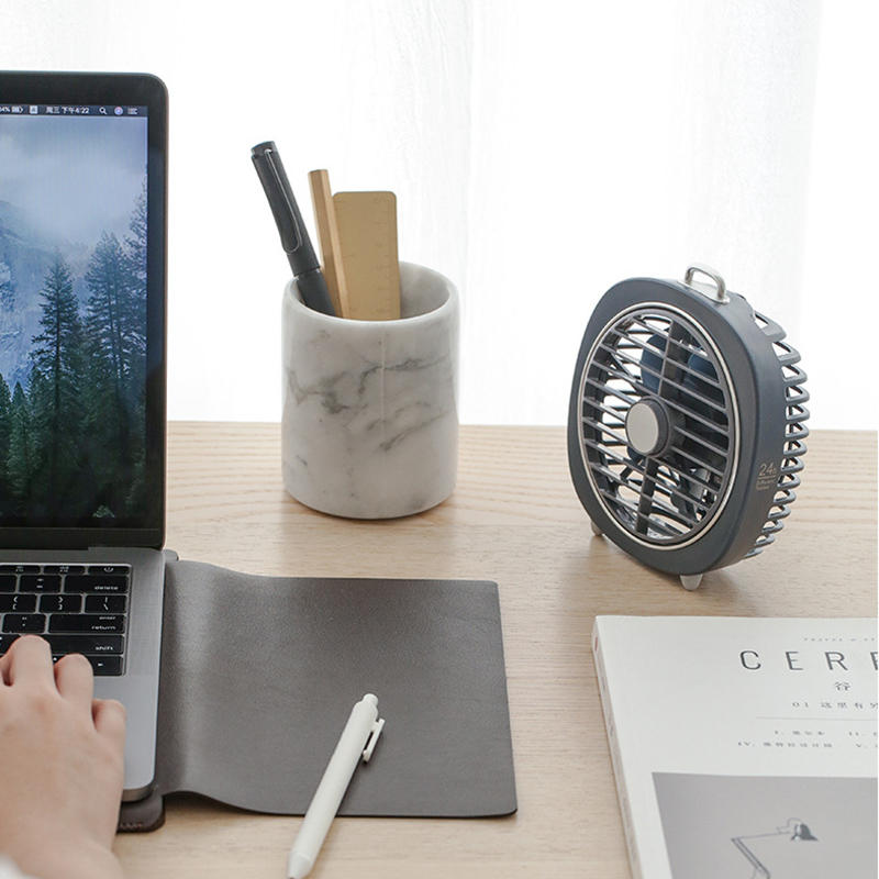 P22 Usb Charging Fan Retro Night Light Office Mute Desktop