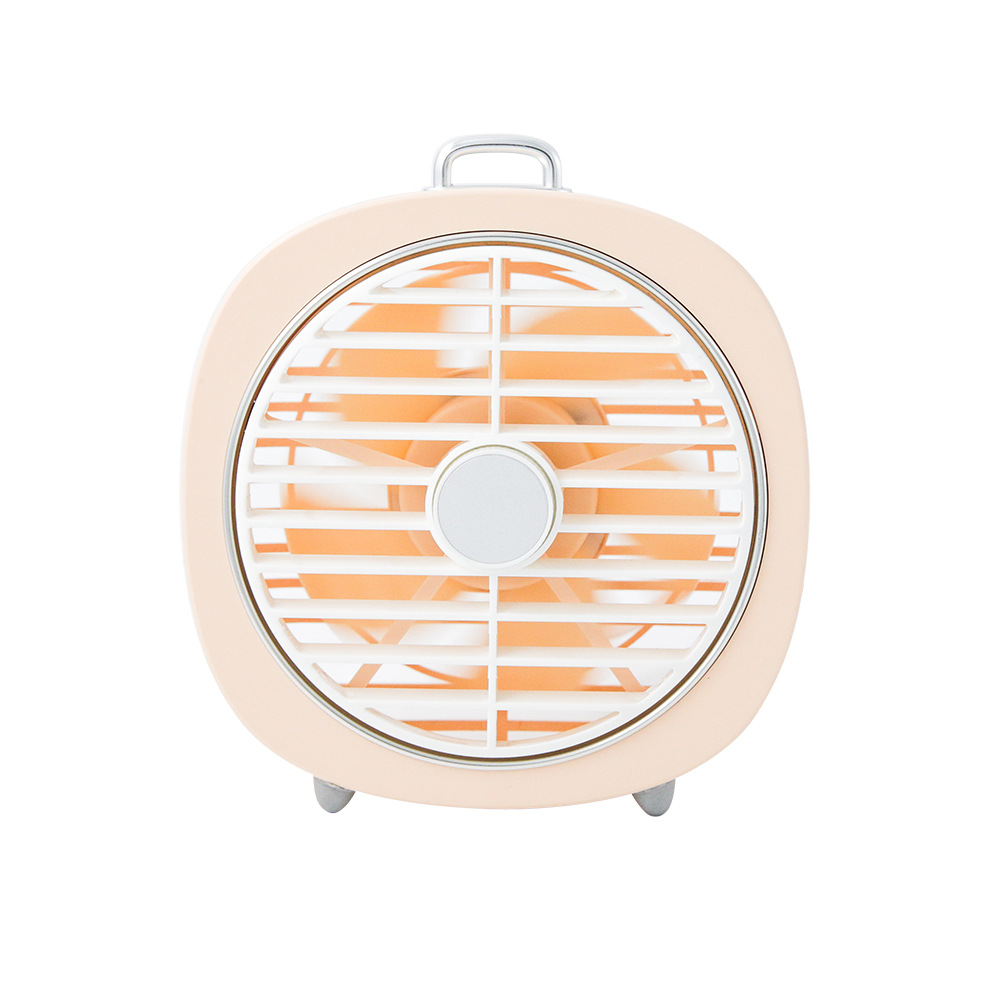 P22 Usb Charging Fan Retro Night Light Office Mute Desktop
