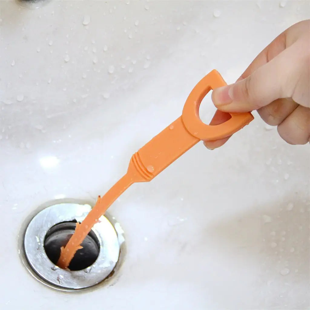 Plastic Sink Drain Hook Hair Cleaning Tool