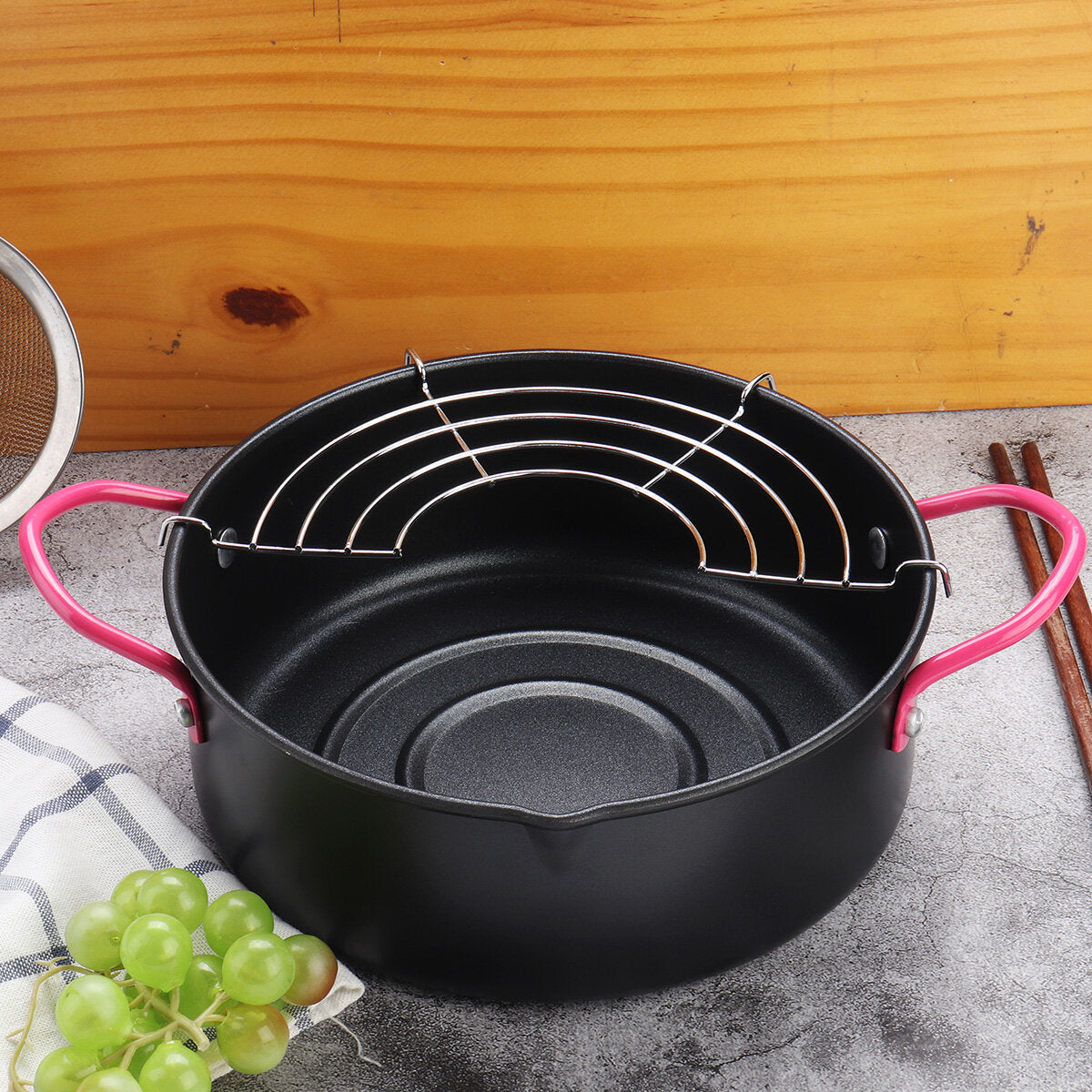 Portable Deep Fryer Pot Basket Frying Pots For Japanese