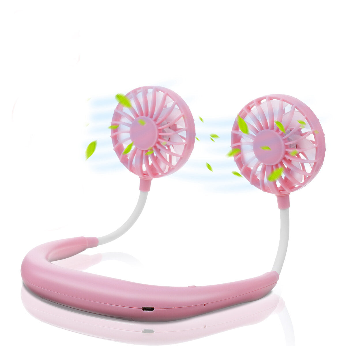 Portable Mini Fan Neckband Lazy Neck Hanging Style Cooling