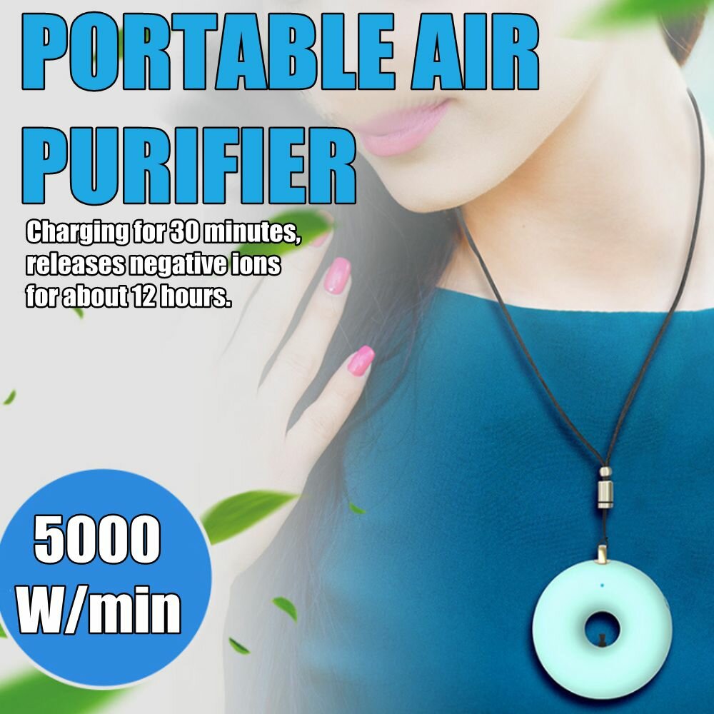 Portable Small Anion Air Purifier With Neck To Remove