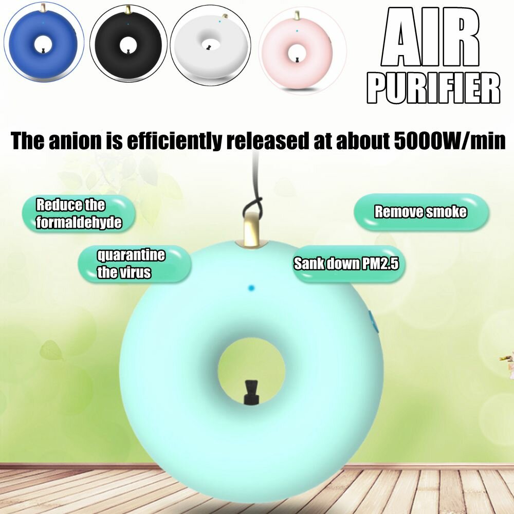 Portable Small Anion Air Purifier With Neck To Remove