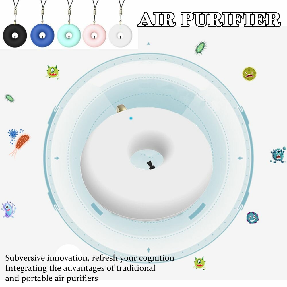 Portable Small Anion Air Purifier With Neck To Remove