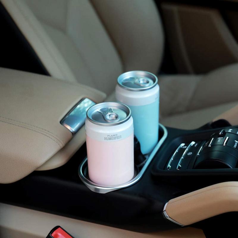 Portable Usb Humidifier Special Can Shape With Flame Lamp