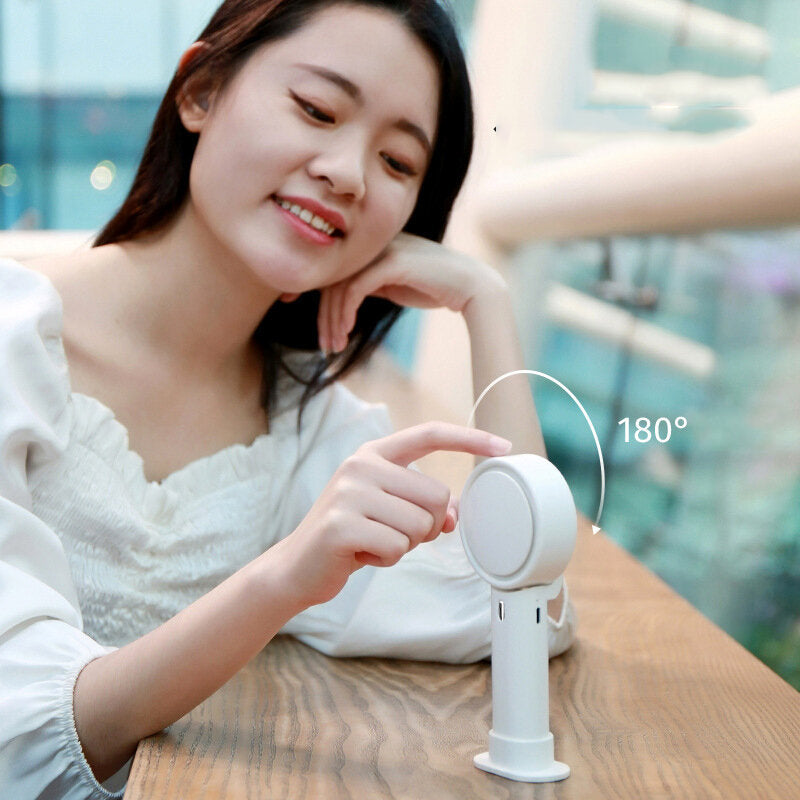 Protable Handheld Bladeless Fan Mini Hanging Neck Desktop