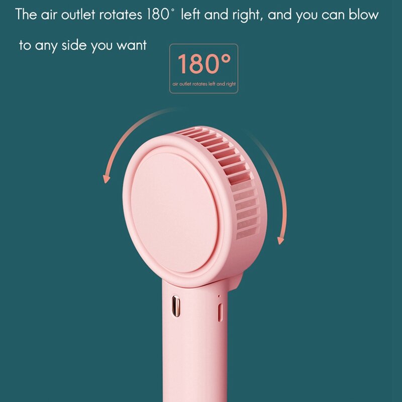 Protable Handheld Bladeless Fan Mini Hanging Neck Desktop