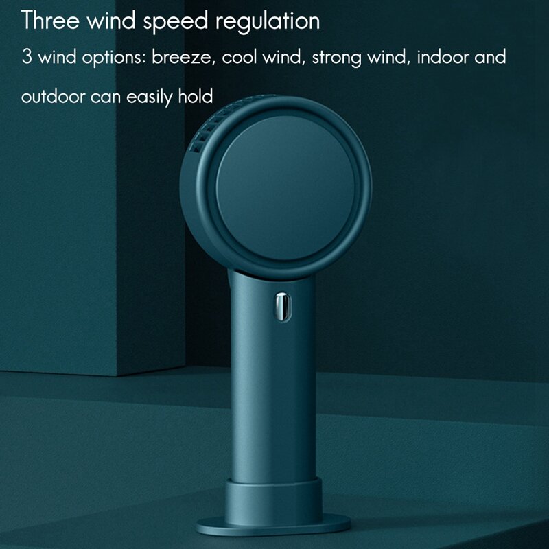 Protable Handheld Bladeless Fan Mini Hanging Neck Desktop