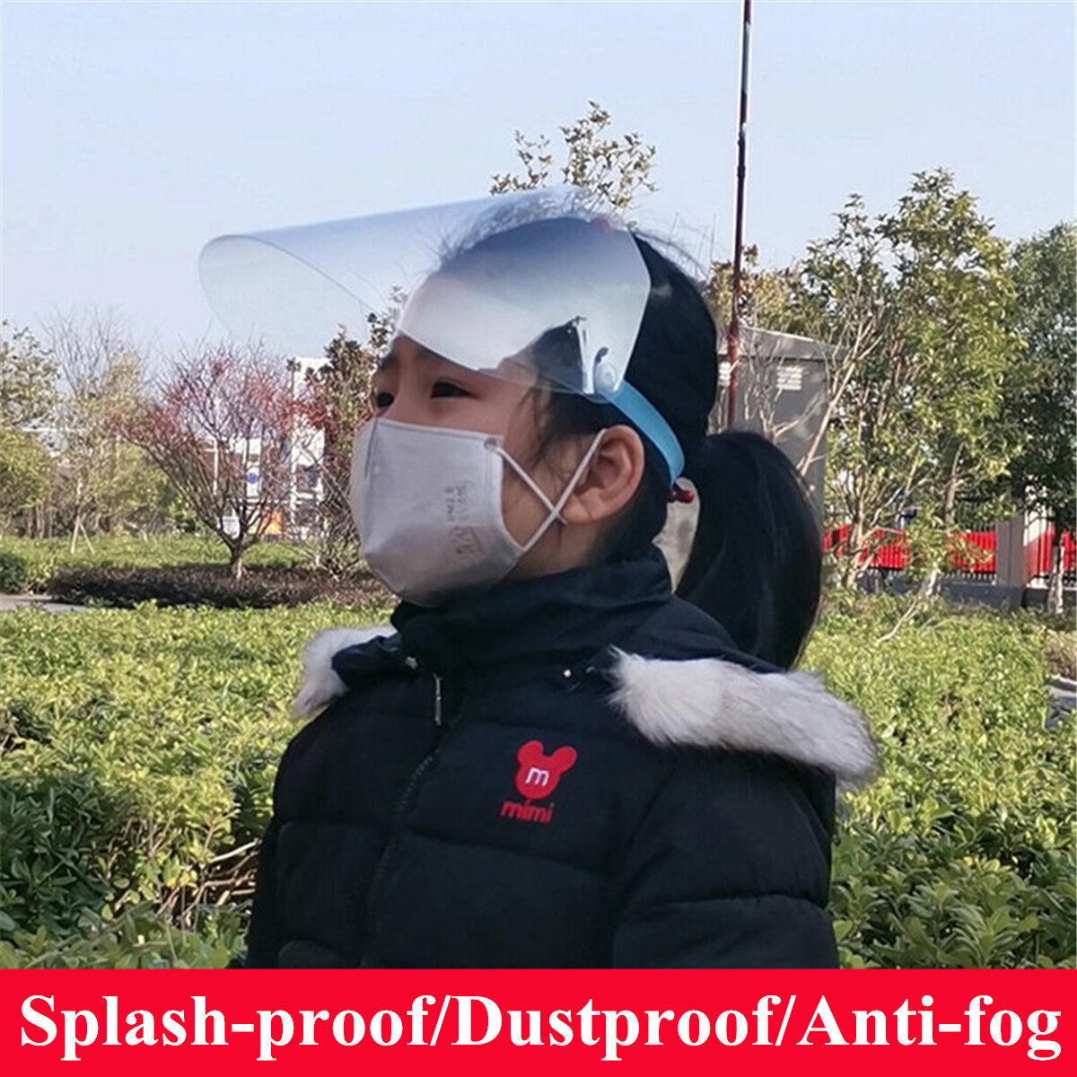 Pvc Transparent Breathable Splash-proof Dustproof Full Face
