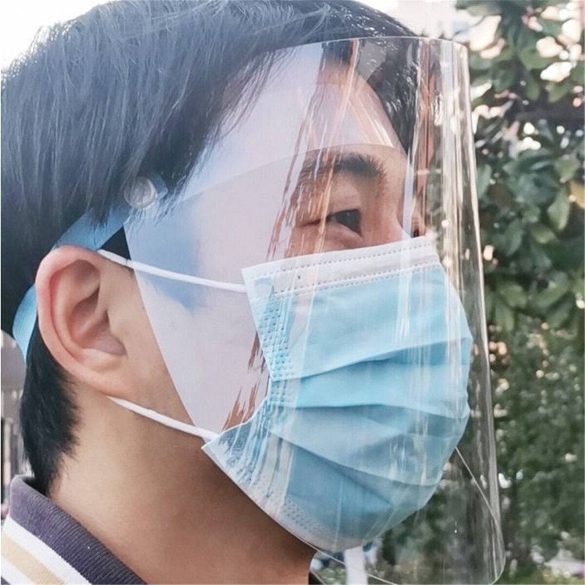 Pvc Transparent Breathable Splash-proof Dustproof Full Face