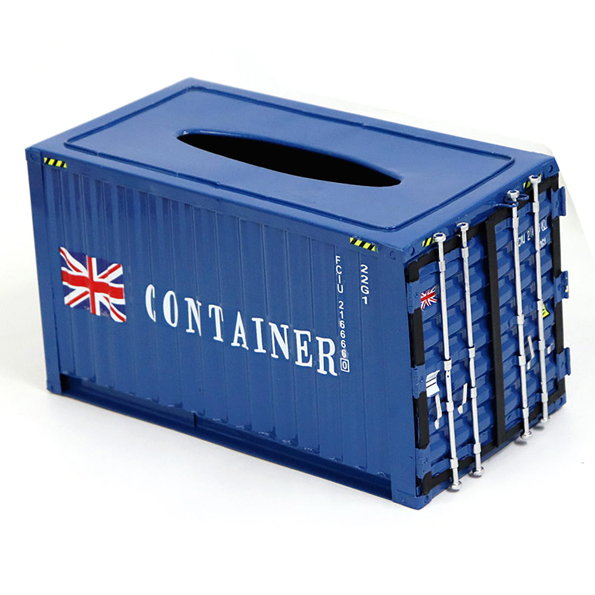 Rectangular Metal Tissue Box Shipping Container Shaped Paper