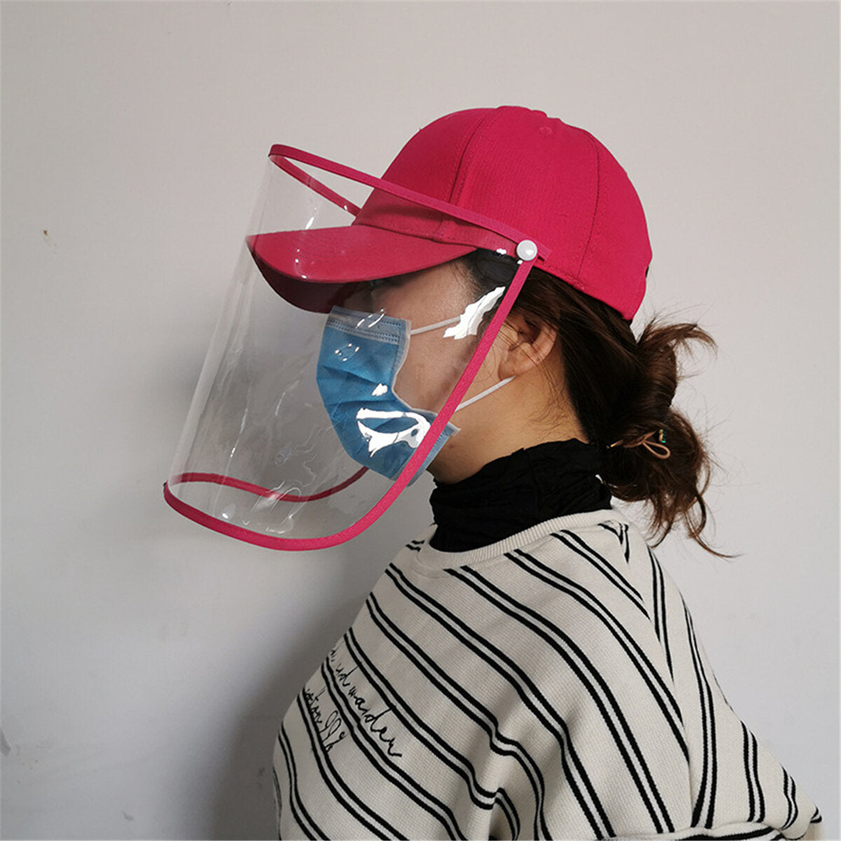 Removable Protective Cap Full Face Mask Splash-proof