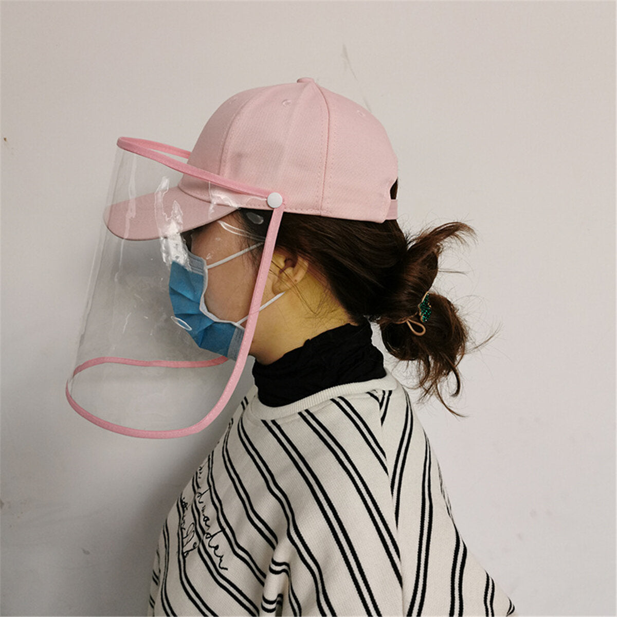 Removable Protective Cap Full Face Mask Splash-proof