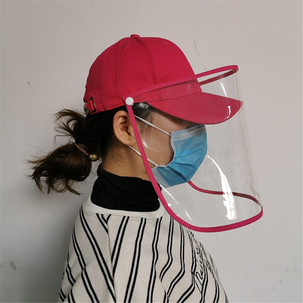Removable Protective Cap Full Face Mask Splash-proof